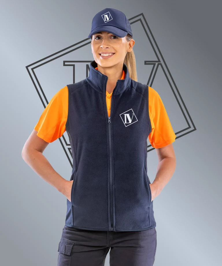 Polaire sans manches illustrée